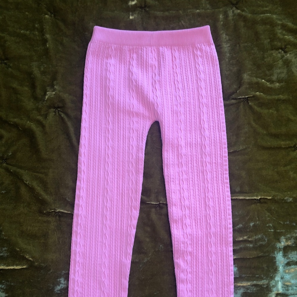 GIRLS SOFT BLUSH KNIT PANTS